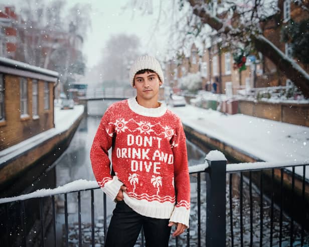 The knitted jumper design comes after research revealed that 1 in 4 winter drownings involve alcohol