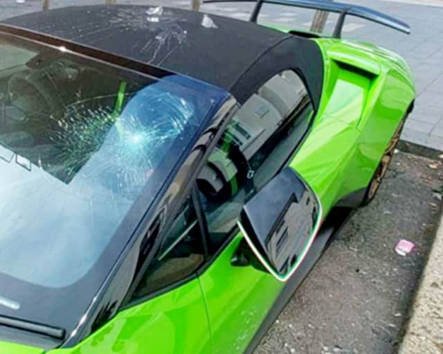 An entrepreneur discovered his £250k Lamborghini had been smashed up through a TikTok video.