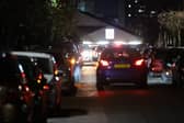 Traffic building up in Old Trafford ahead of the Manchester United Europa League clash with Bodo/Glimt