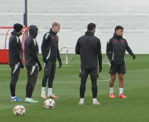 Toby Collyer is back in Manchester United training