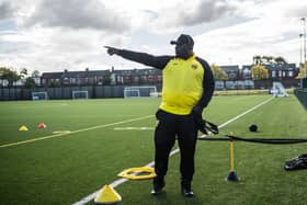 Kwaku Ohemeng runs the Seedorf Football Academy in Manchester