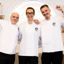 Masterchef: The Professionals finalists: Dan, Chiara and George. 