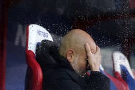 Pep Guardiola has admitted he doesn't know how he'll set up his defence against Manchester United with four players missing.