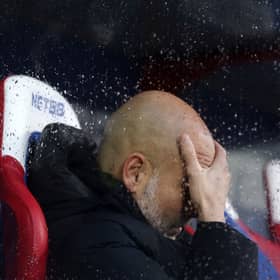 Pep Guardiola has admitted he doesn't know how he'll set up his defence against Manchester United with four players missing.