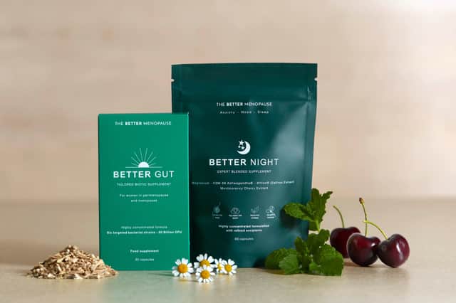 Better Gut and Better Night products for peri and menopausal women