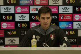 Andoni Iraola spoke to the press ahead of the clash with Manchester United