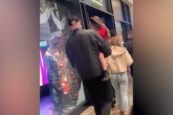 Tyson Fury, his wife Paris and Molly Mae spotted in 'frosty exchange' at the Trafford centre
