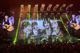 Paul McCartney performs at the Co-op Live in Manchester.