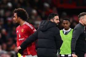 Joshua Zirkzee was replaced after just 32 minutes against Newcastle