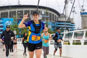 Runners taking part in the Great Manchester Run 