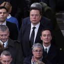 Elon Musk attends the ceremony to mark the reopening of Notre-Dame of Paris Cathedral on December 07, 2024 in Paris, France
