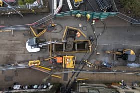 A sinkhole along Halifax Road, Hedben Bridge in Yorkshire has turned up on Google as an unlikely tourist attraction and five star reviews.