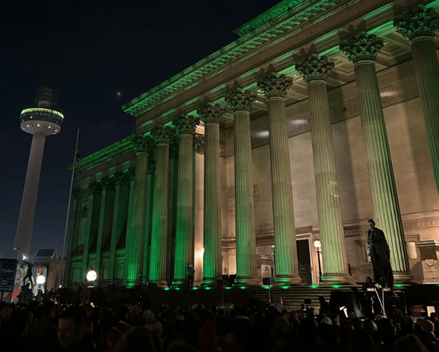 Vigil for The Vivienne in Liverpool.