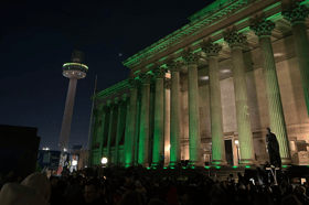 Vigil for The Vivienne in Liverpool.