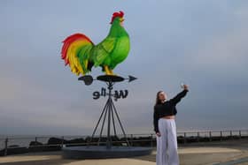 It's located where the sun rises first in the UK, Ness Point, Lowestoft