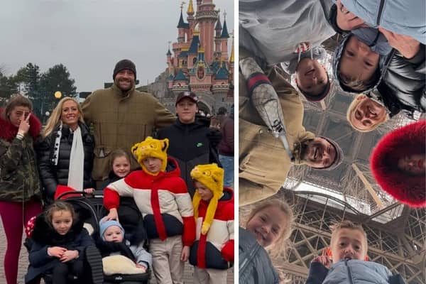Tyson and Paris Fury are enjoying a trip to Paris with their seven children.