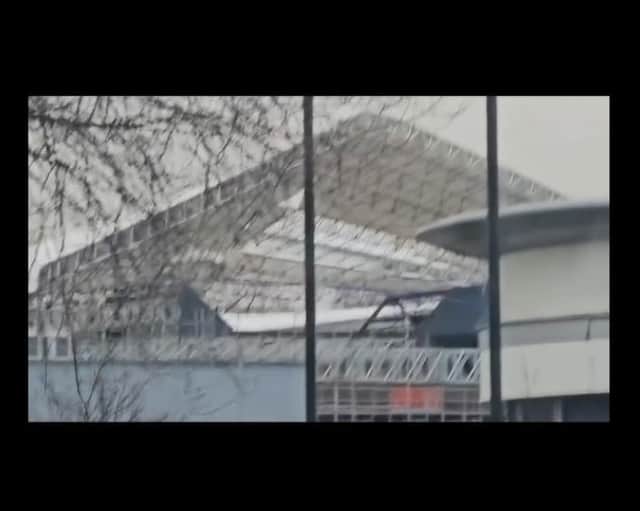 The Sands Centre, Carlisle was closed on Friday and Saturday after the high winds caused damage to the canopy, which had been fitted as part of the RAAC replacement on the Sands’ auditorium roof.

Footage courtesy of cumbrianroofingsolutionsltd.com