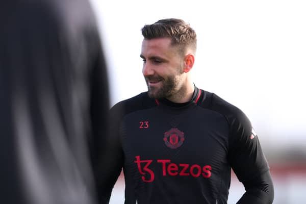 Luke Shaw is back in Manchester United training after only three substitute appearances this season