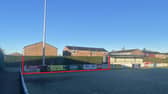 Where the new 152-person stand will be built at Wythenshawe Town FC. Image: Manchester City Council via planning documents.
