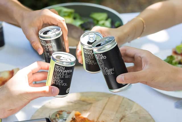 MOTH cocktails come in recyclable cans - but you're allowed to use a glass if you want