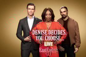 EastEnders will celebrate its 40th anniversary with a special week of episodes, including one live episode in which viewers can vote on Denise's storyline. 