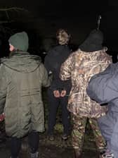 The arrest outside HMP Hindley 