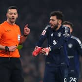 Bruno Fernandes was booked against Arsenal in the previous round
