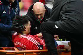Lisandro Martinez suffered a serious knee injury against Crystal Palace