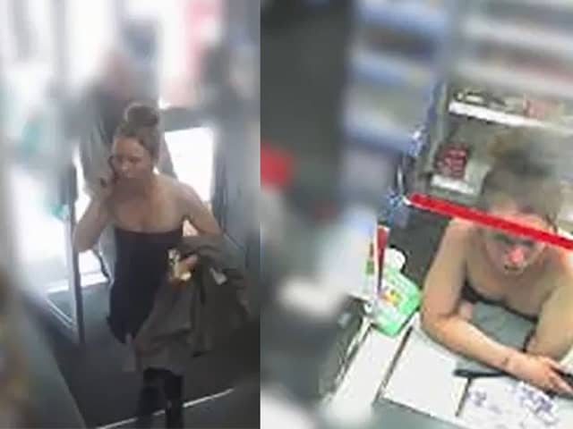 CCTV shows missing Charlene Hobbs on day before she was last seen.