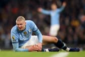 Man City’s Erling Haaland could miss his side’s clash with Liverpool through injury