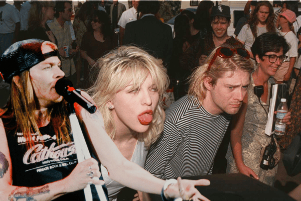 What led to the feud between Guns N' Roses Axl Rose and Nirvana frontman Kurt Cobain - with shots fired from Courtney Love for good measure?