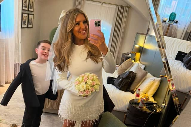 The couple secretly planned the wedding for three weeks