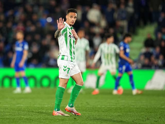 Antony was sent off for Real Betis at the weekend