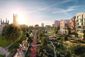 Images of the potential masterplan for thousands of new homes in Oldham town centre