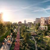 Images of the potential masterplan for thousands of new homes in Oldham town centre