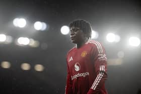 Patrick Dorgu was sent off for Manchester United