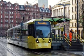 Work means trams cannot run from the St Peter’s Square station to Market Street or Piccadilly Gardens stops