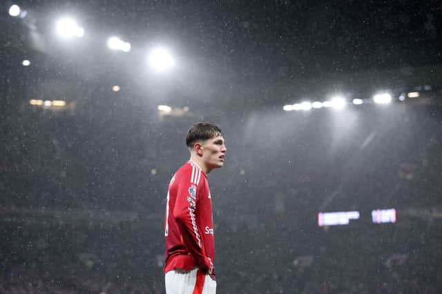 Alejandro Garnacho was not happy to be replaced in Manchester United's win over Ipswich