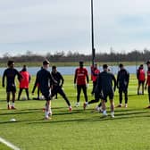 Manchester United train ahead of facing Real Sociedad