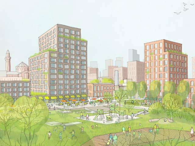 An artist's impression of 'Copper Park', which could come to Strangeways