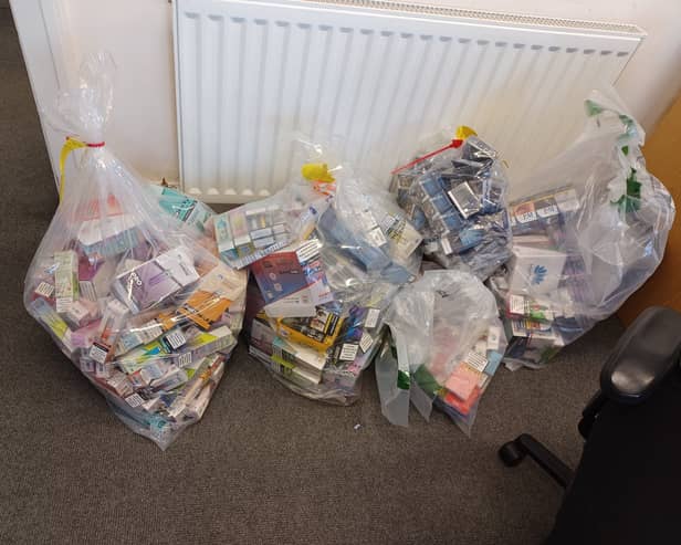 Seized goods taken from crackdown carried out by authorities in Tameside