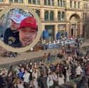 Hundreds of people queued up outside Selfridges in Exchange Square yesterday in the hope of getting their hands on a free jacket potato by Preston’s Spud Bros. 