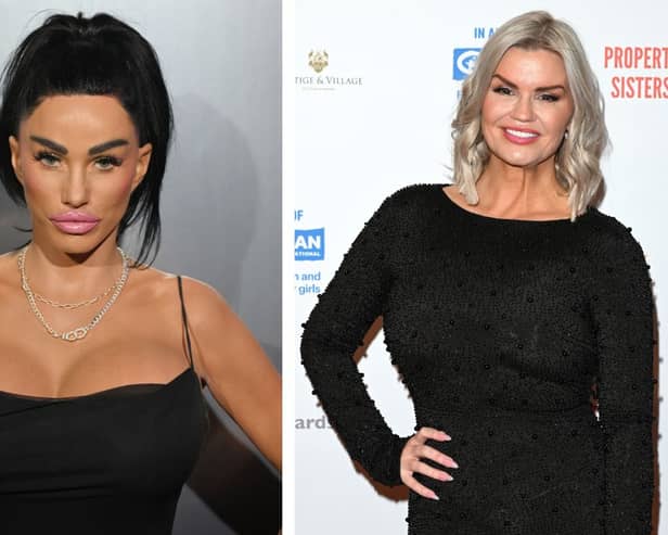 Katie Price (left) and Kerry Katona (right) have announced a new tour called 'An Evening with Katie and Kerry'. Credit: Getty