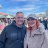Martin Smith and Kelly Hay enjoy a trip to Bury Market