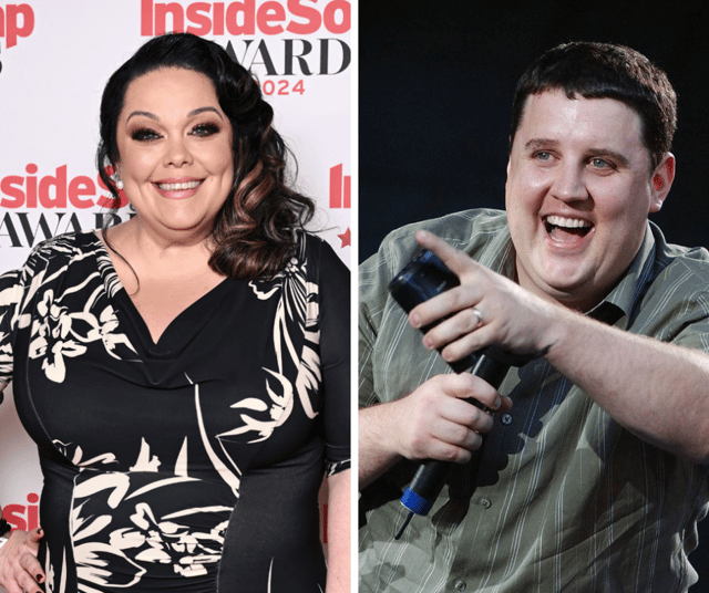 Peter Kay and Lisa Riley reconnect after heckler lookalike jibe