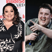 Peter Kay and Lisa Riley reconnect after heckler lookalike jibe