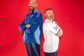 Tyson Fury and Wayne Rooney who will co-manage England for Soccer Aid for UNICEF 2025.