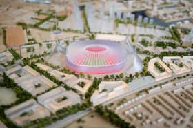 A general view of Manchester United's plans to build a new stadium