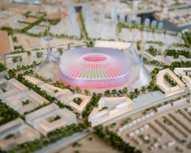 A general view of Manchester United's plans to build a new stadium