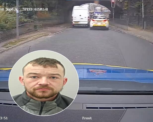 Thomas Howard failed to negotiate a narrow bridge in Ramsbottom during a police chase
